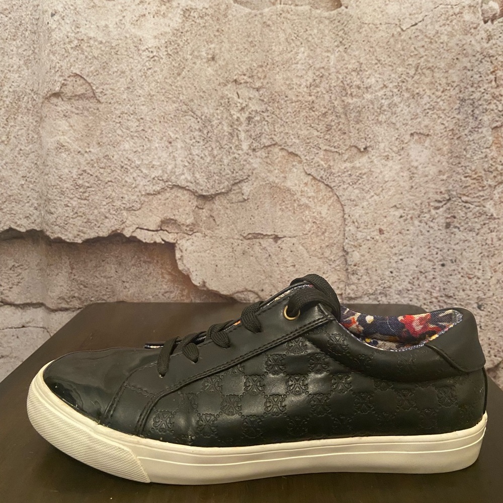 Christian Lacroix Black Leather Sneakers